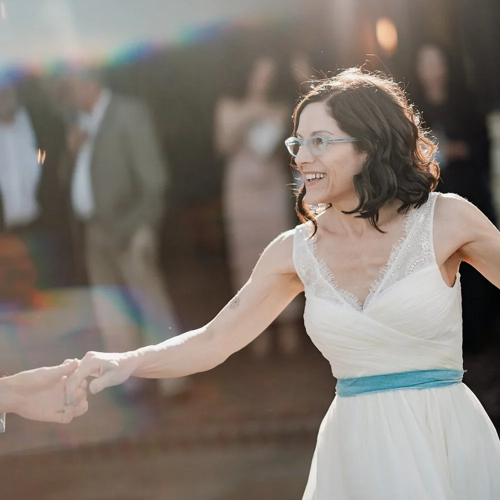 white BHLDN + HITHERTO Fleur Tulle Dress perfect for elopement or rehearsal! - Picture 4 of 11